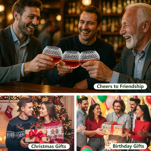 HiBathti regalo ideal para golfistas amantes de whiskey en ocasiones especiales