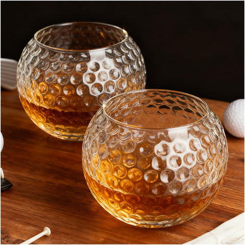 HiBathti vaso whiskey golf bola de golf dentada, ideal para uso diario