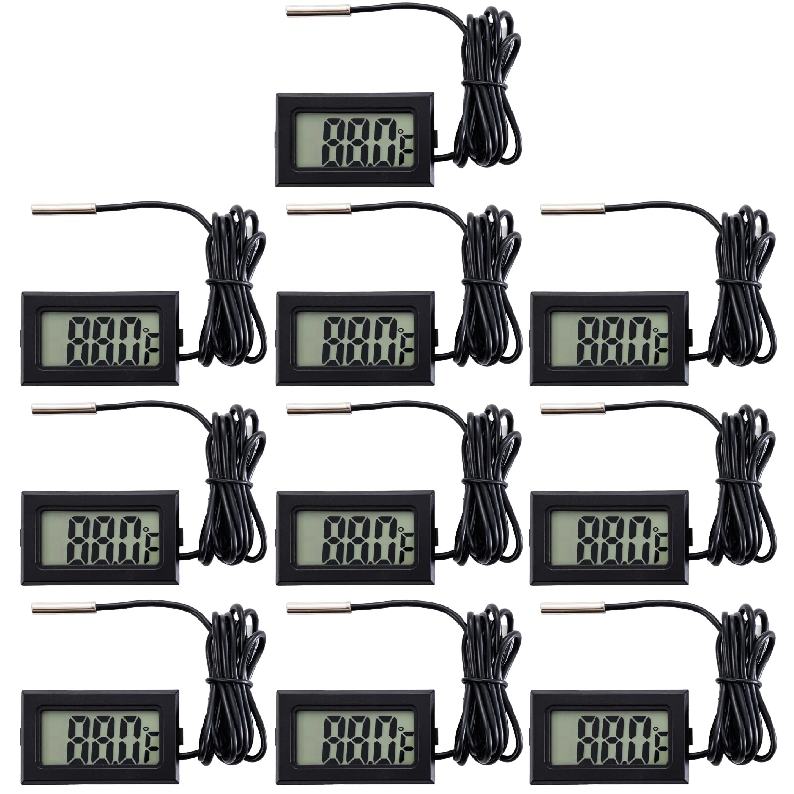 hiBCTR termómetro digital para refrigerador con pantalla frontal, lectura rápida