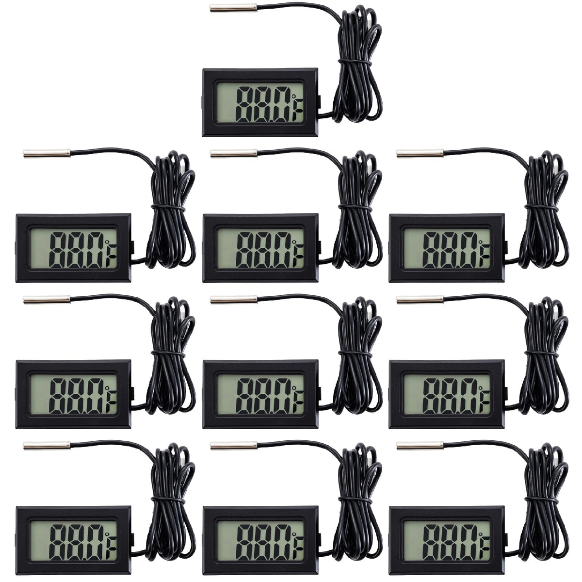 hiBCTR termómetro digital para refrigerador con pantalla frontal, lectura rápida