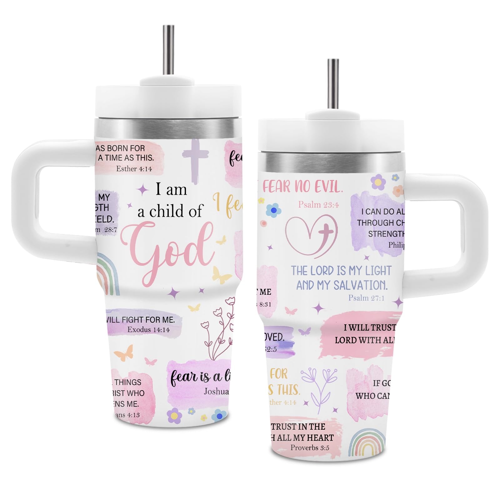 Vaso isotermico Hiboss con manija de 14 onzas, ideal para bebidas calientes o frías.