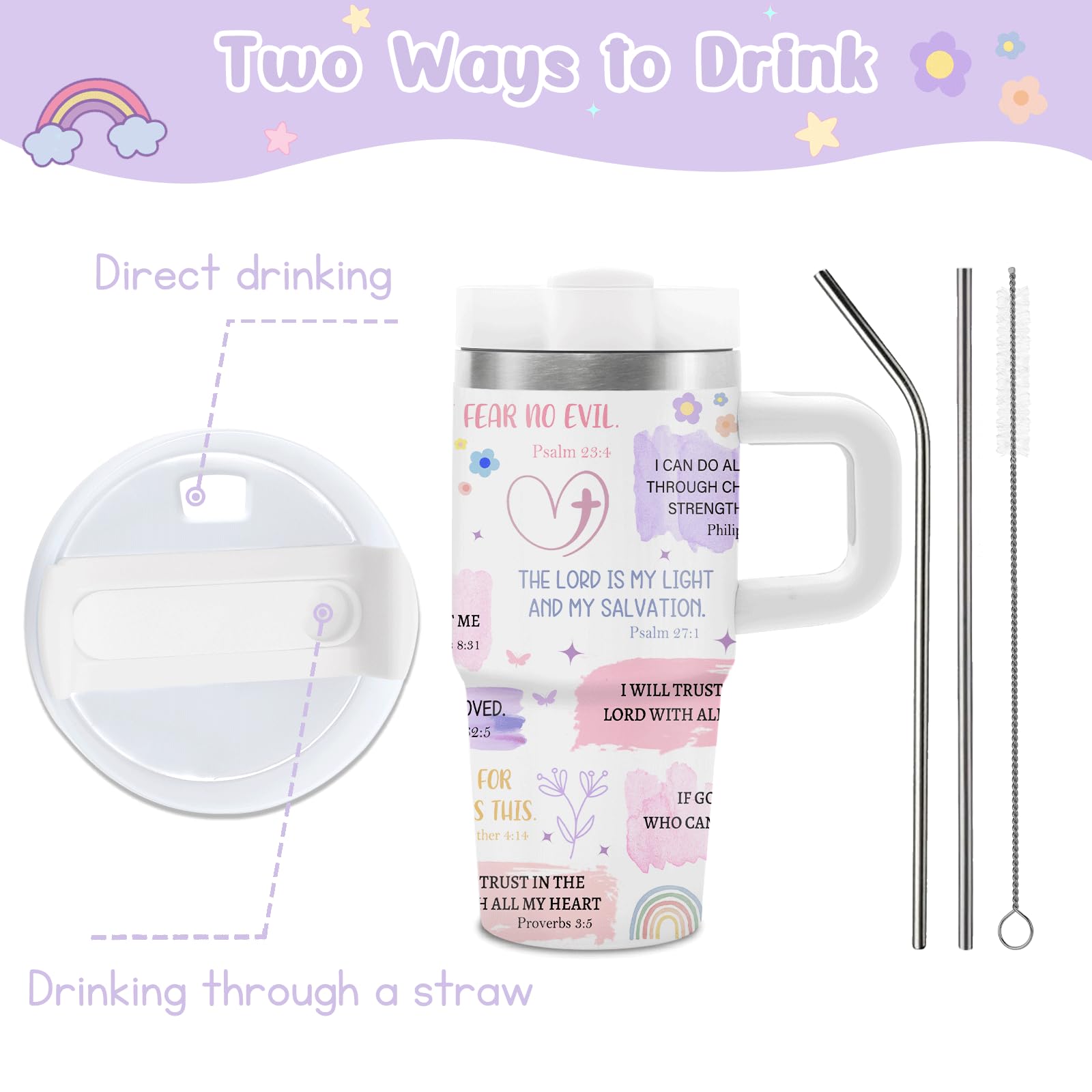 Vaso isotermico Hiboss como regalo para niñas, transmite mensajes positivos.