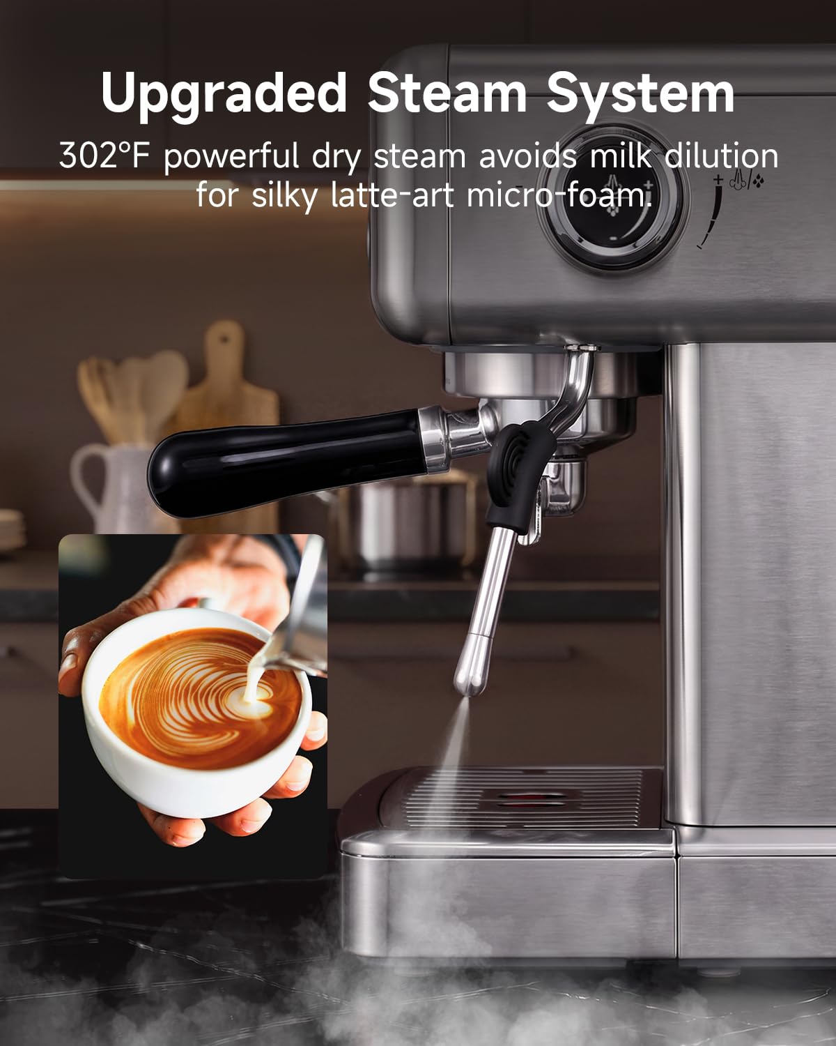 HIBREW H10 depósito de 1.8L con tapa abatible para rellenar fácil y menos interrupciones
