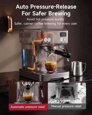 HIBREW H10 vaporizador creando microespuma ideal para latte art y texturas sedosas