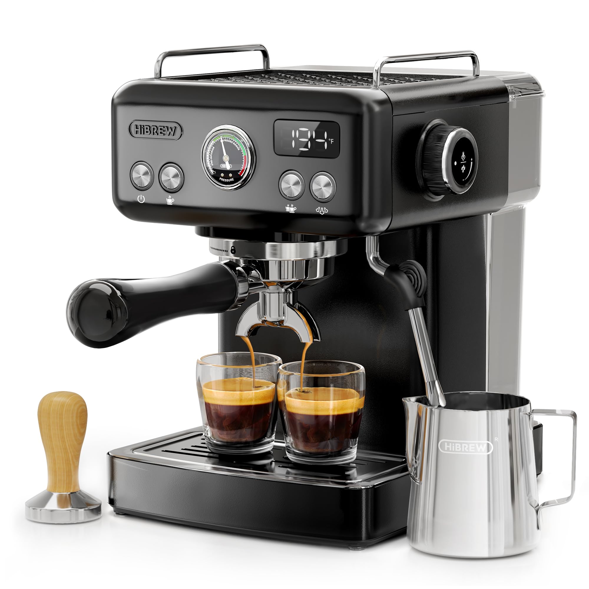 HIBREW H10A frontal acero inoxidable negro muestra robustez y durabilidad