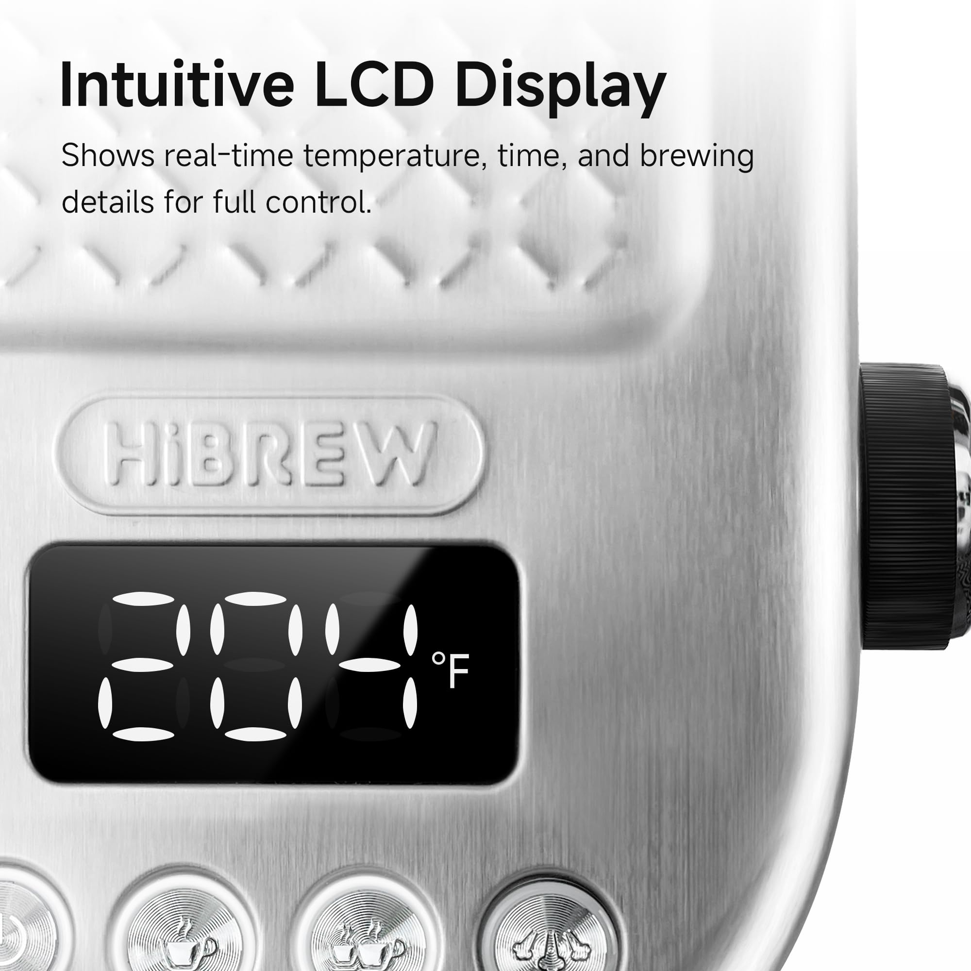 HIBREW H10B, ajuste de temperatura para extracción precisa.