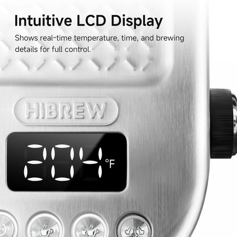 HIBREW H10B, ajuste de temperatura para extracción precisa.