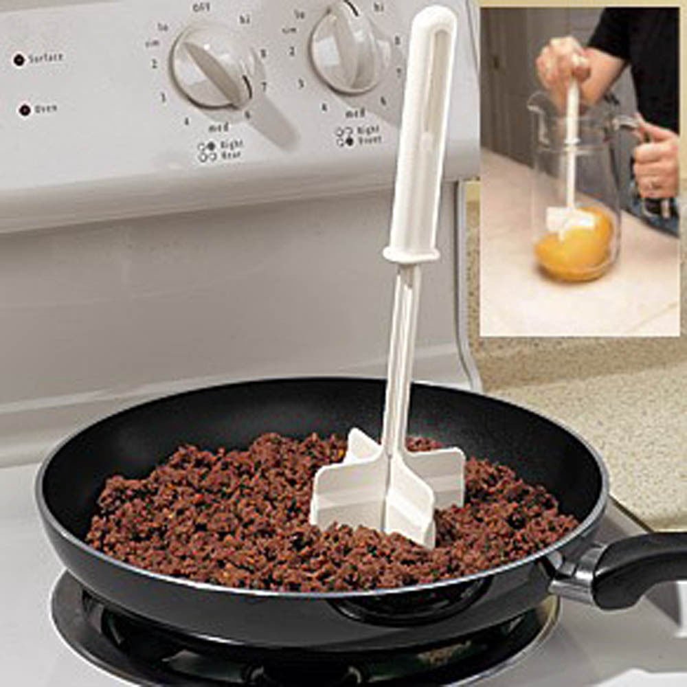 ChopStir original de HIC Kitchen, nylon resistente al calor, seguro para utensilios antiadherentes.