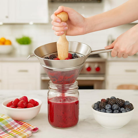 Pilon de madera HIC Kitchen para sopas y cremas, mejora la uniformidad