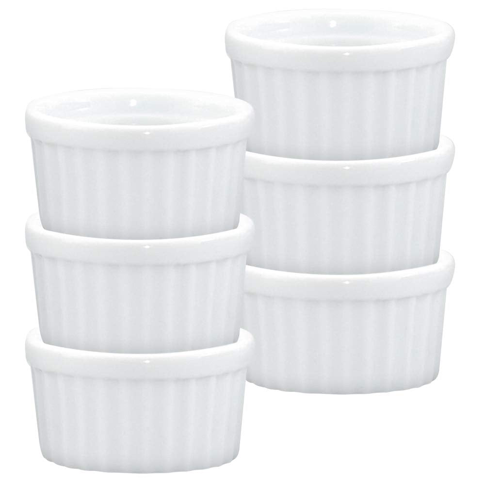 Ramekin HIC Kitchen de 2 onzas ideal para salsas y aderezos.