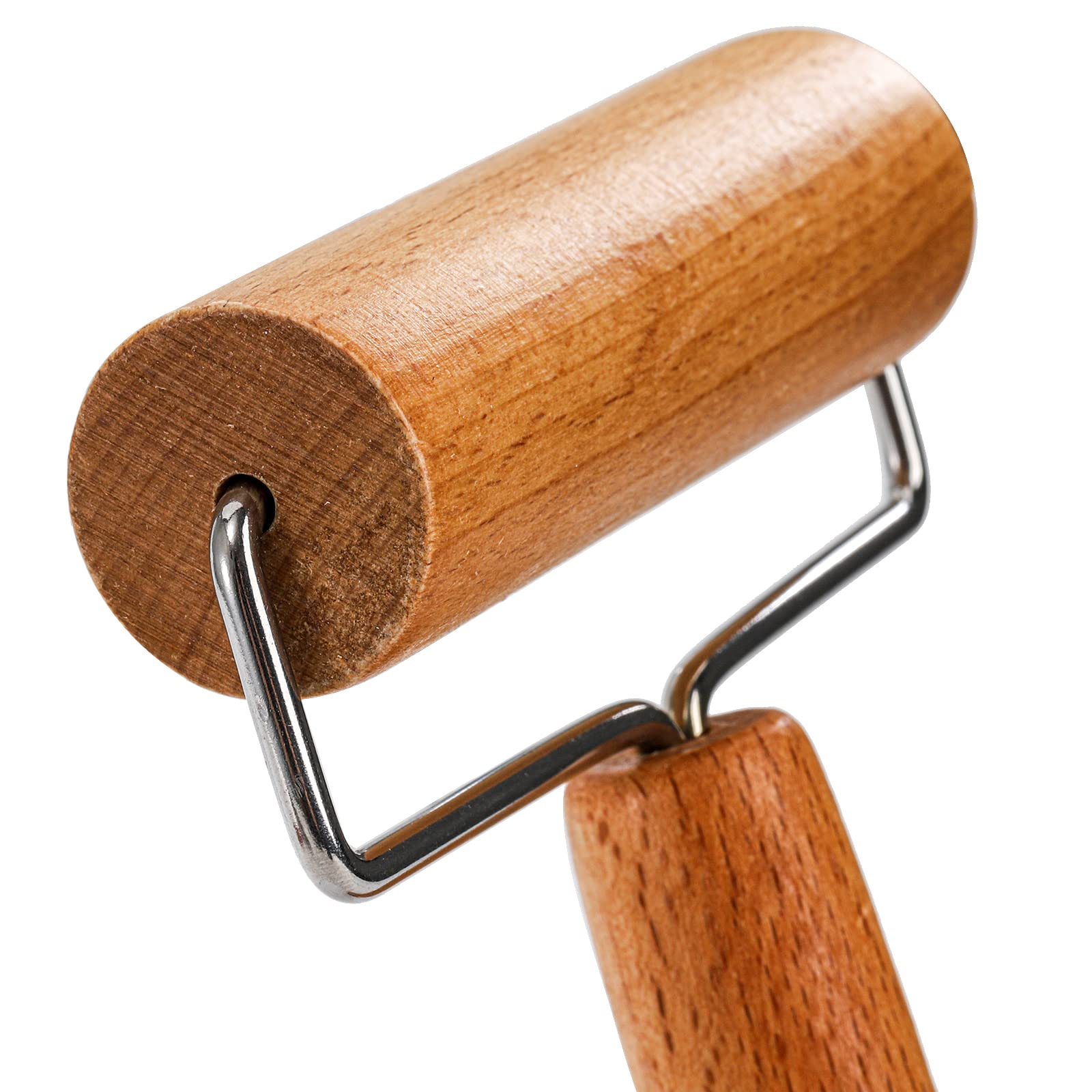 Hiceeden mango de madera ergonómico para un agarre cómodo al rodar y perforar