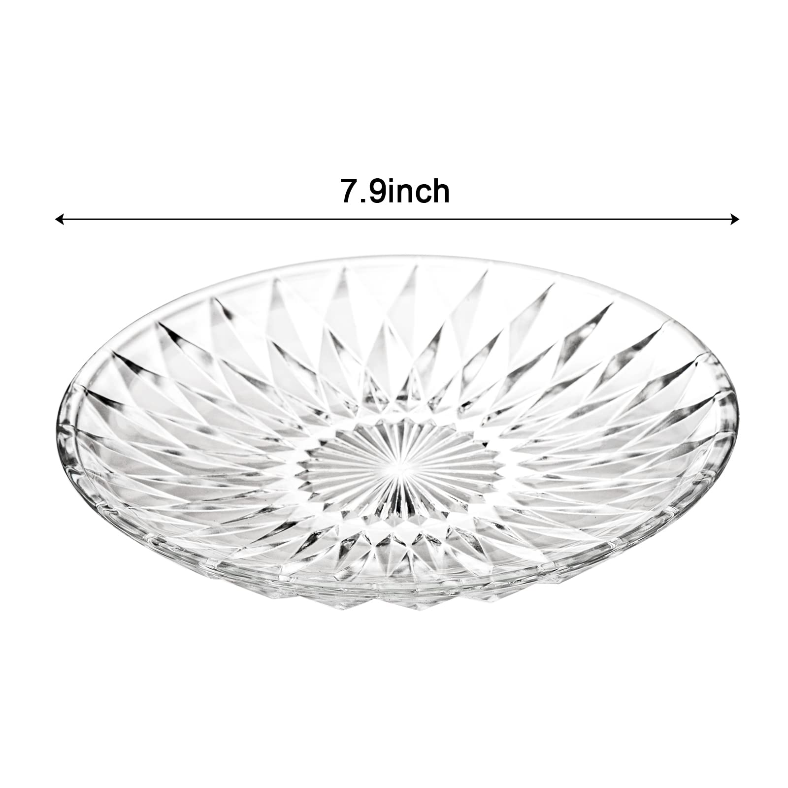 Plato de cristal Hiceeden con borde en labio para evitar derrames