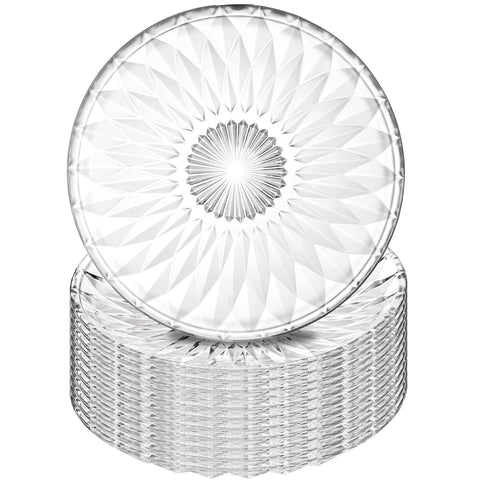 Plato de cristal Hiceeden de 20 cm para ensaladas, ideal para servir