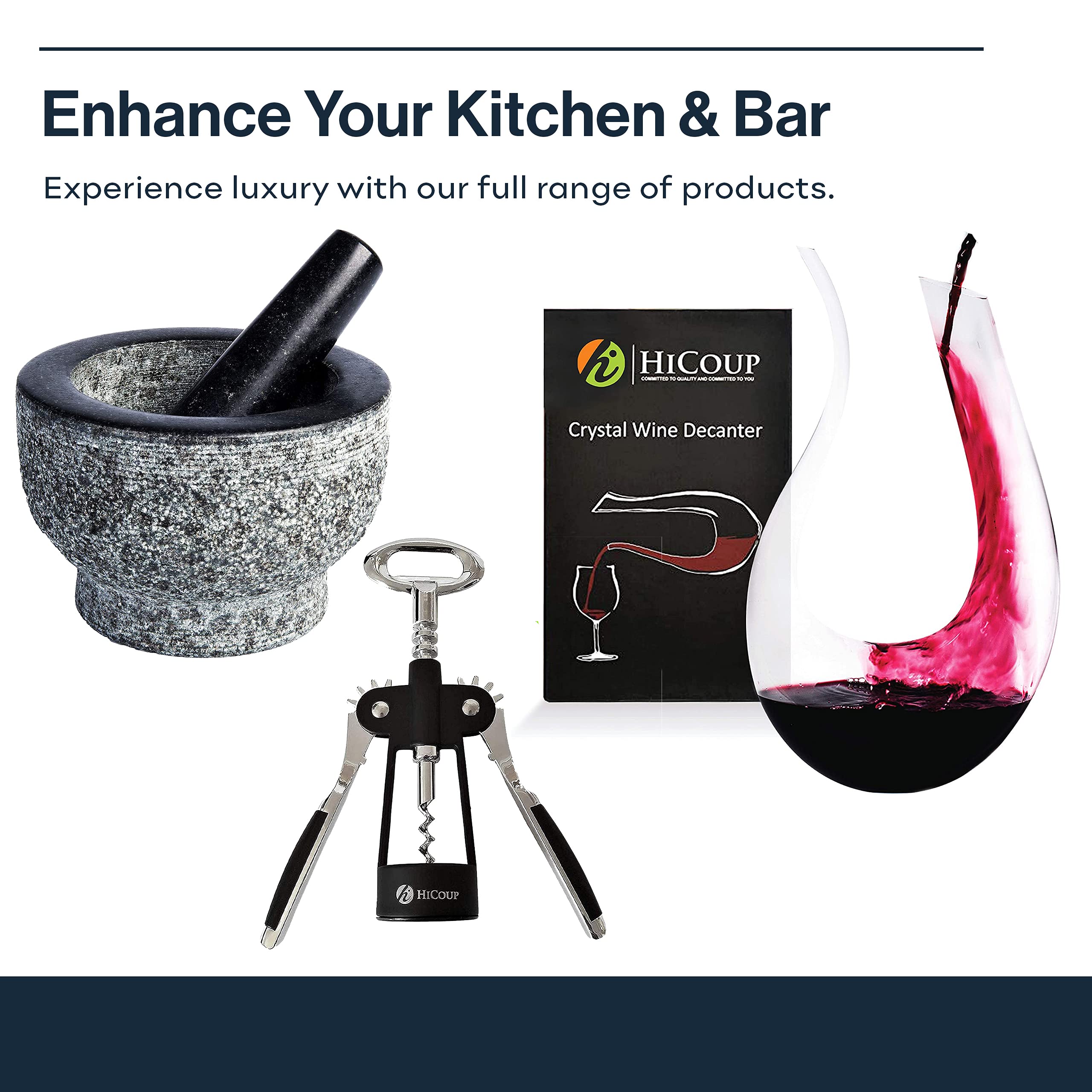 HiCoup Abrebotellas vino resistente y práctico para cualquier ocasión.