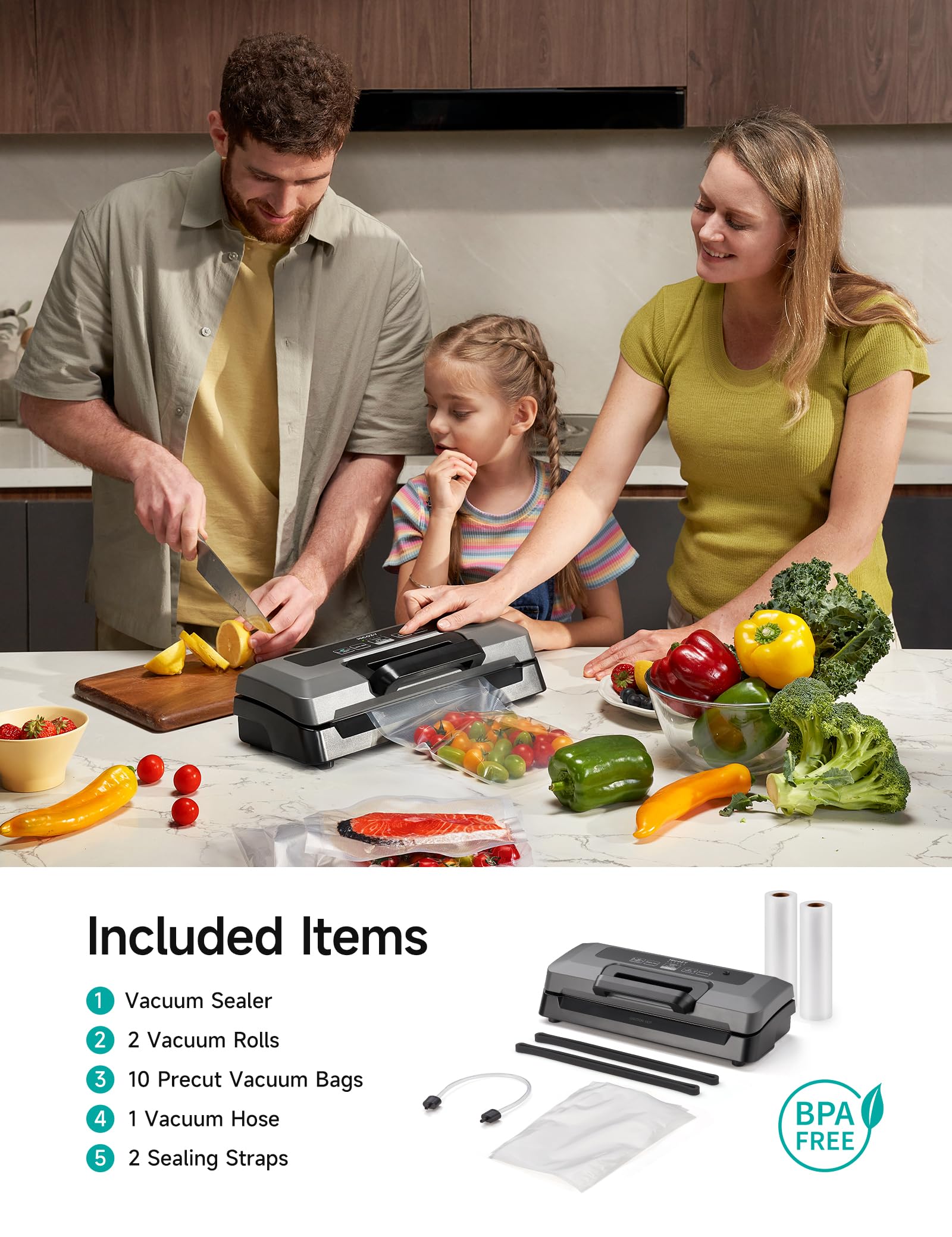 HiCOZY H700: bolsas sin BPA incluidas.