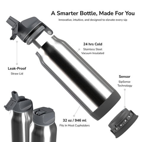 Tapa con pajita facilita beber durante el día sin esfuerzo.