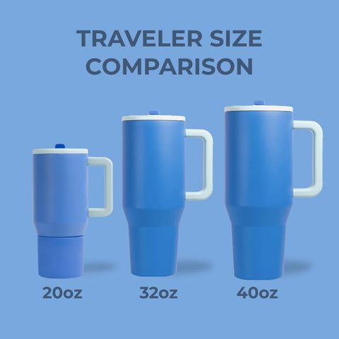 HydroJug Traveler con aislamiento de acero inoxidable para bebidas frías o calientes