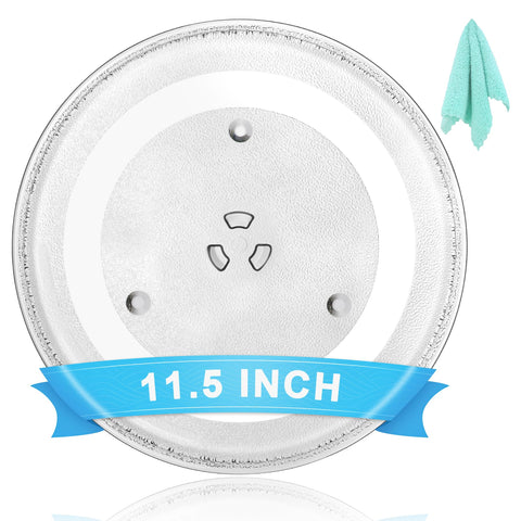 Plato de microondas Hiflora de 11,5 pulgadas, ideal para recalentar con seguridad.