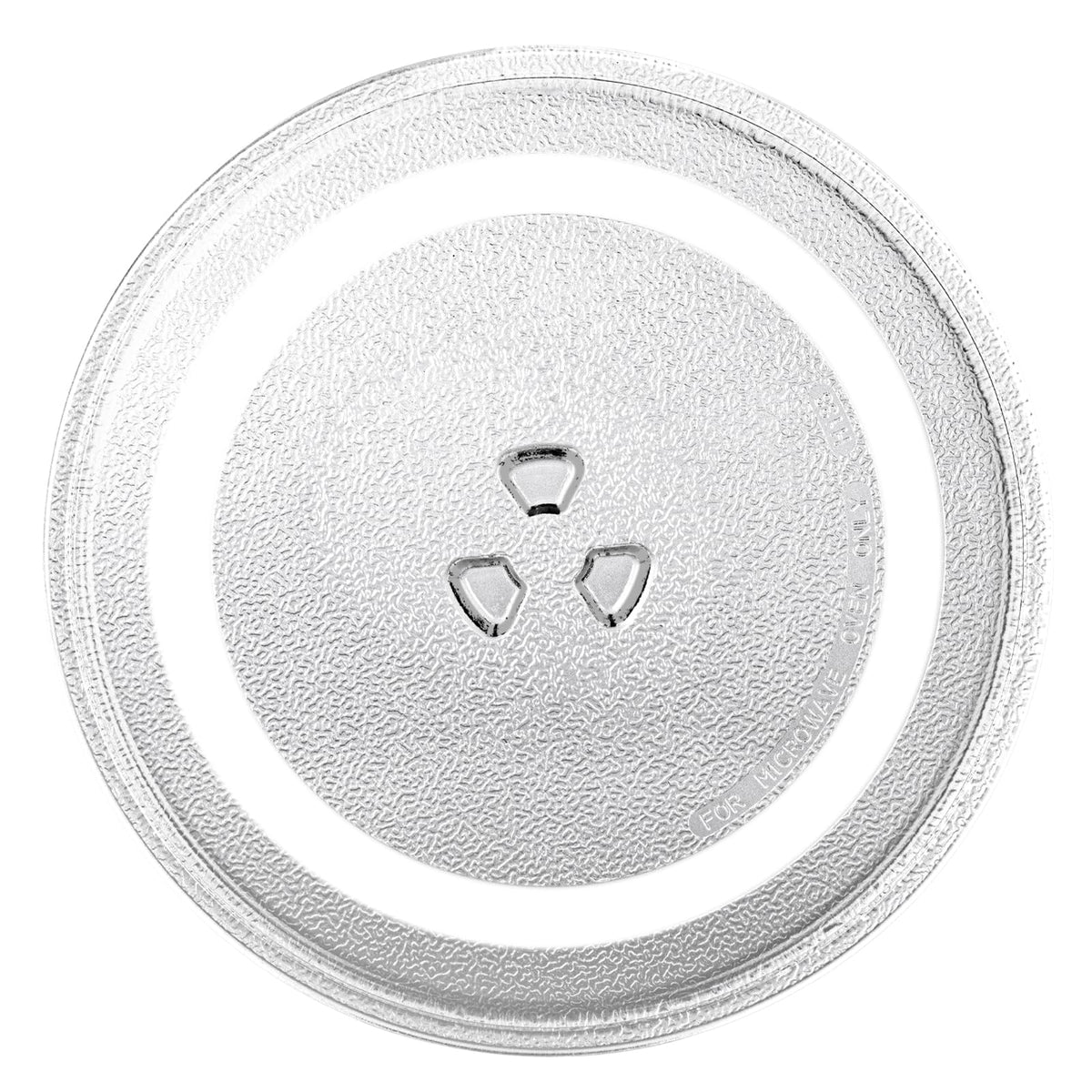 Plato de vidrio Hiflora de 12-75 pulgadas para microondas, ajuste perfecto.