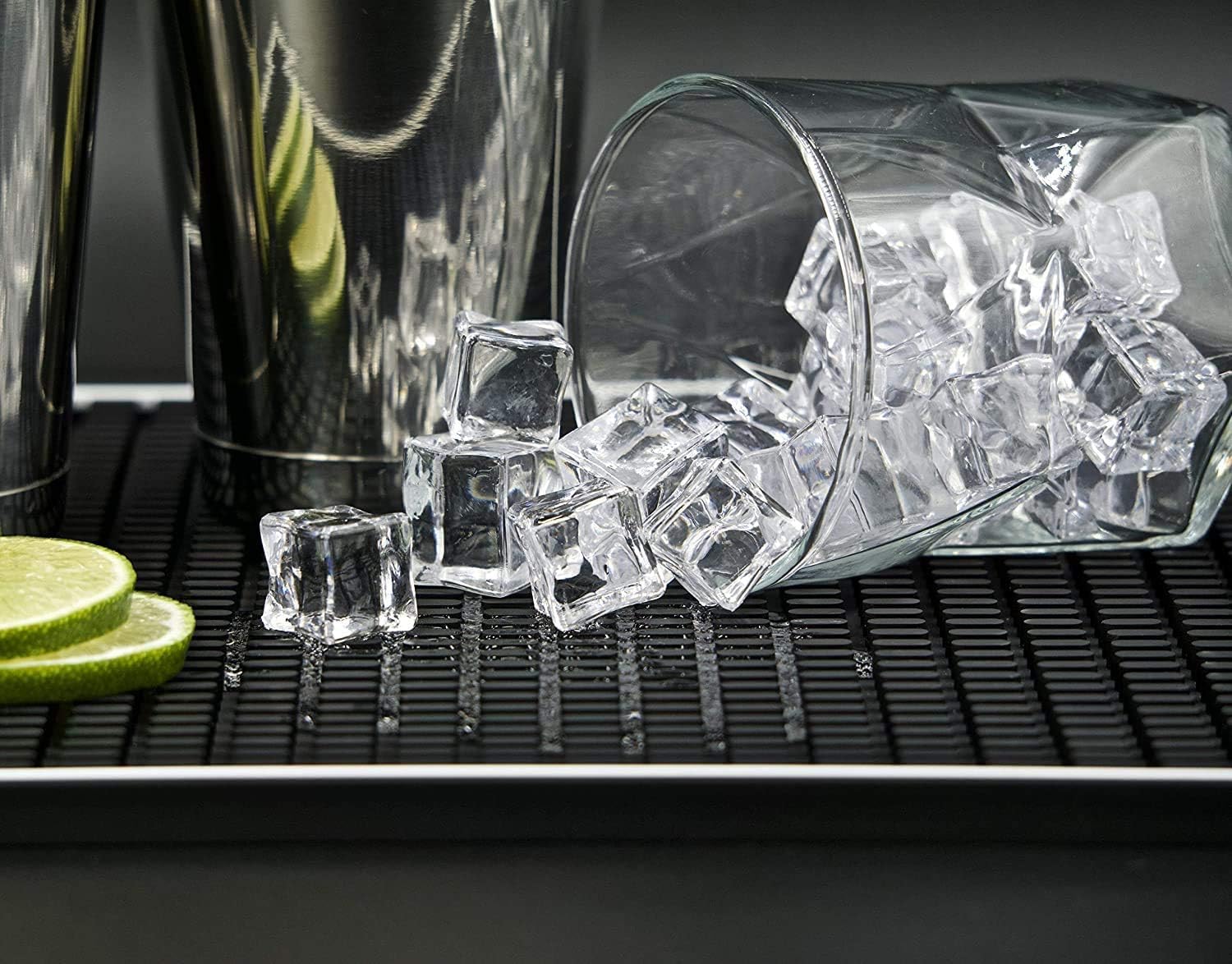 Highball & Chaser: alfombrilla bar base antideslizante que no se mueve.
