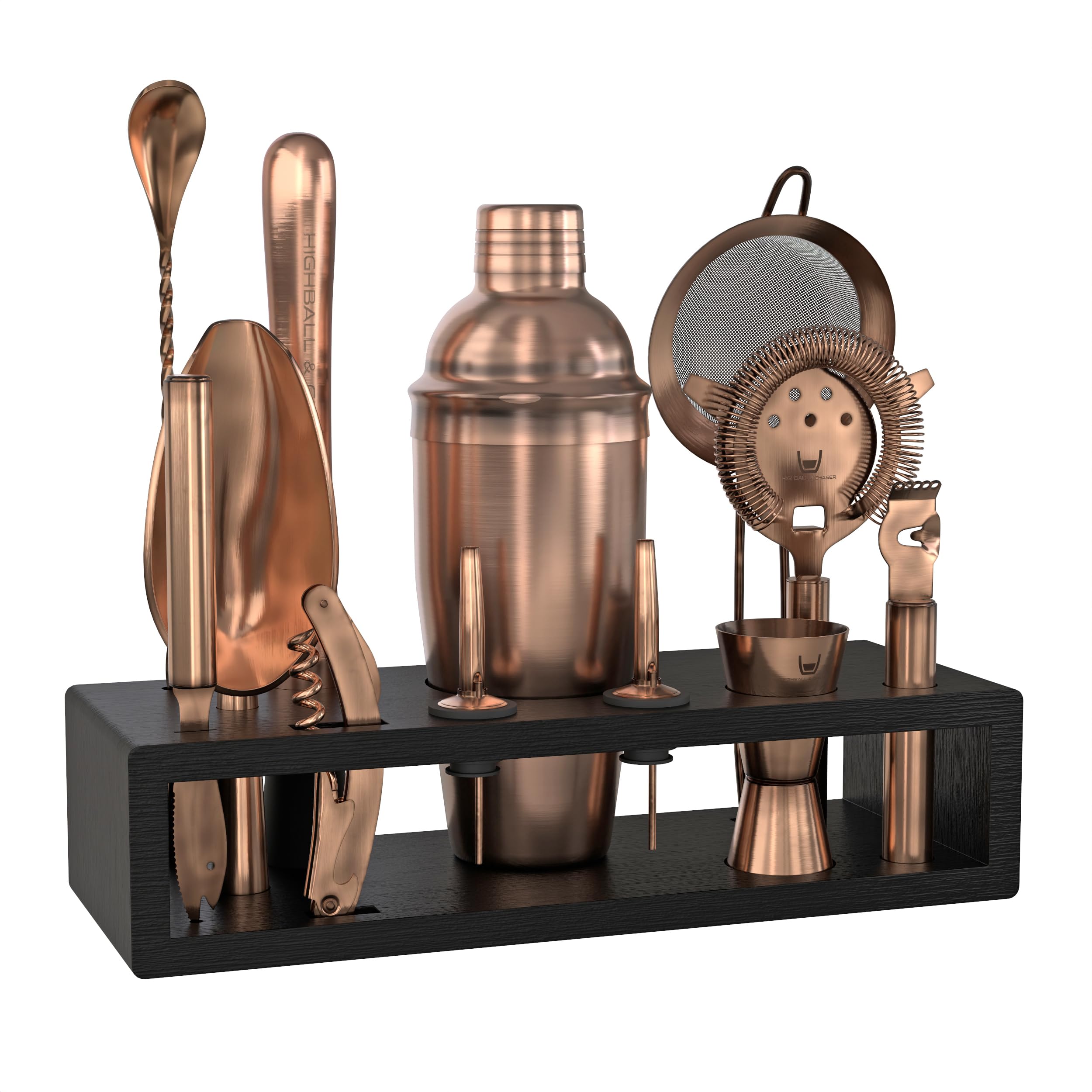 Dos coladores Highball & Chaser para filtrado preciso.