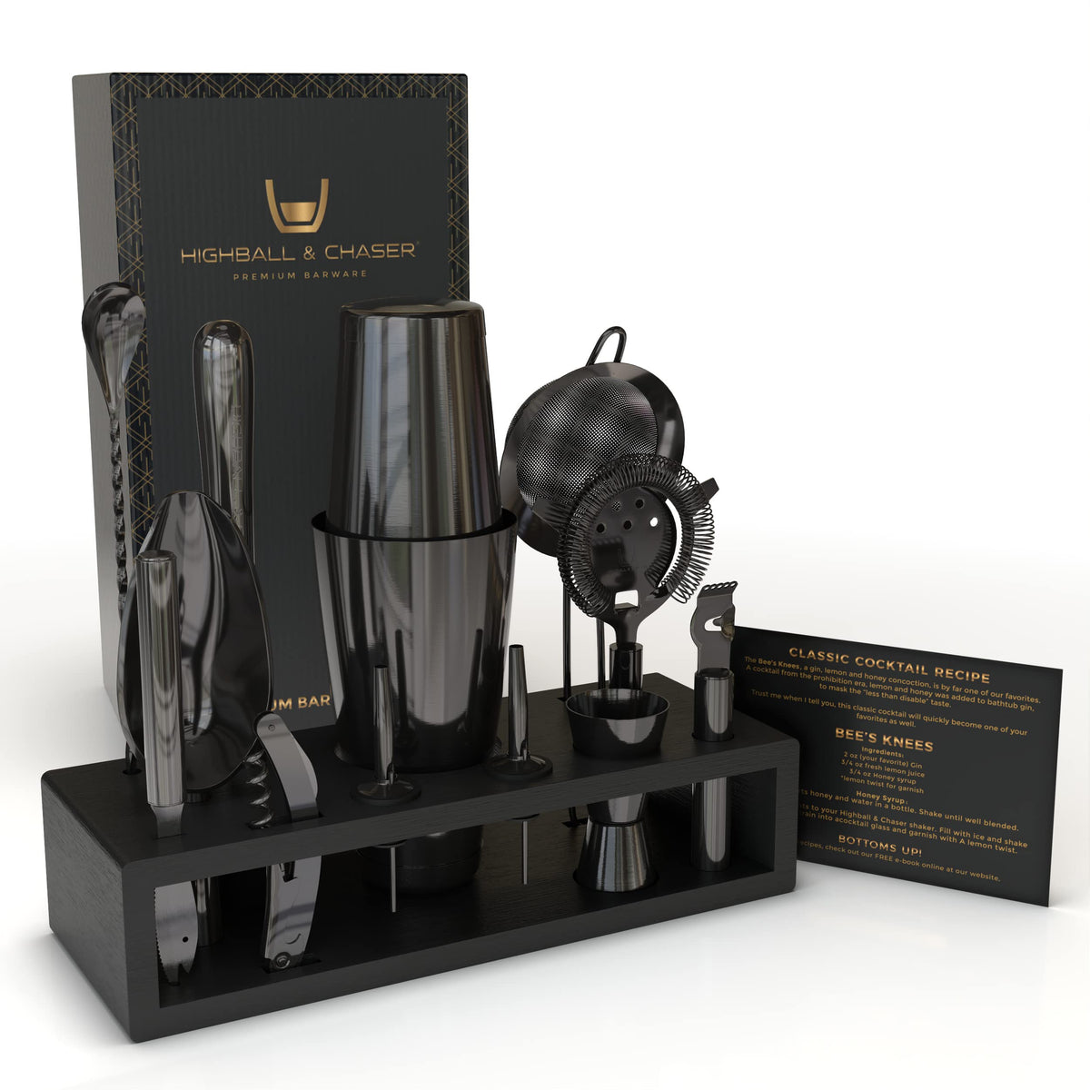 Highball & Chaser machacador largo para triturar ingredientes y liberar aromas