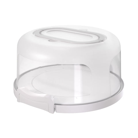 Portatorta redondo con asa de Highball y Chaser para transportar pasteles con seguridad.