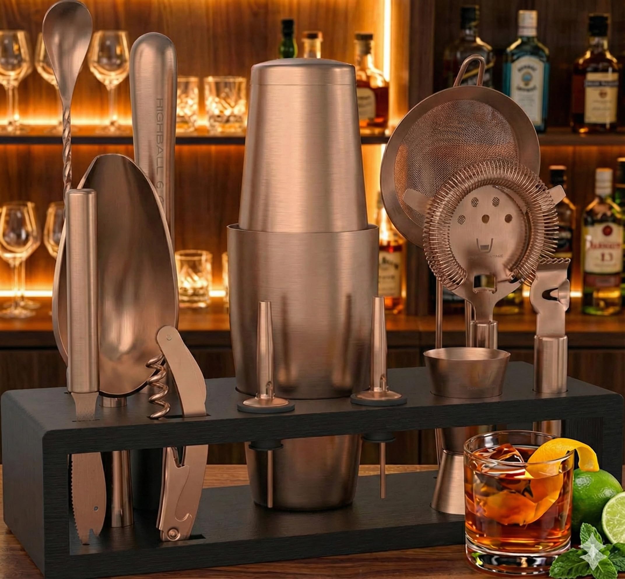 Rallador de limón con canal de Highball & Chaser para giros perfectos.