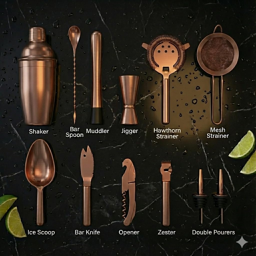 Zester/pelador de Highball & Chaser para ralladuras aromáticas.