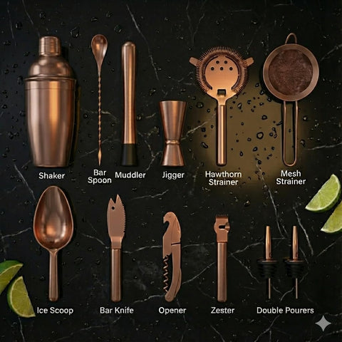 Zester/pelador de Highball & Chaser para ralladuras aromáticas.
