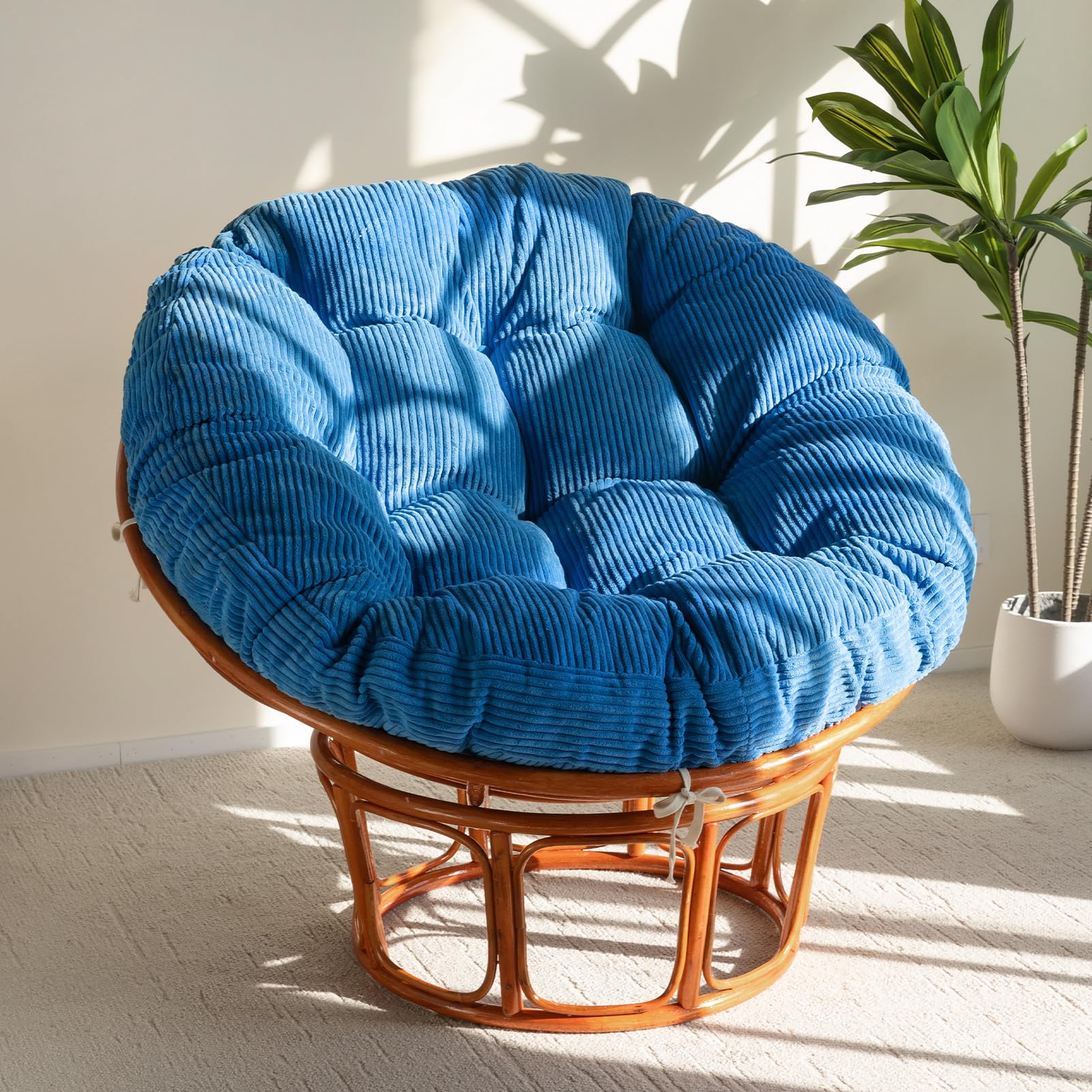 Cojín Papasan HIGOGOGO, vista frontal, soporte cómodo para sala.