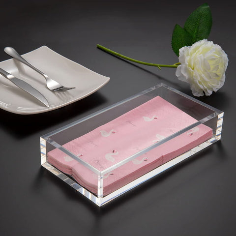 HIIMIEI porta-servilletas acrílico 8 mm, ideal para restaurantes: duradero y fácil de limpiar.