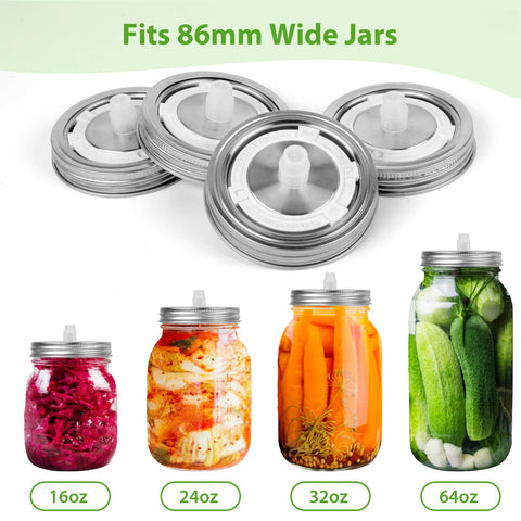 Compatibilidad con frascos de boca ancha 16 a 64 oz para múltiples lots.