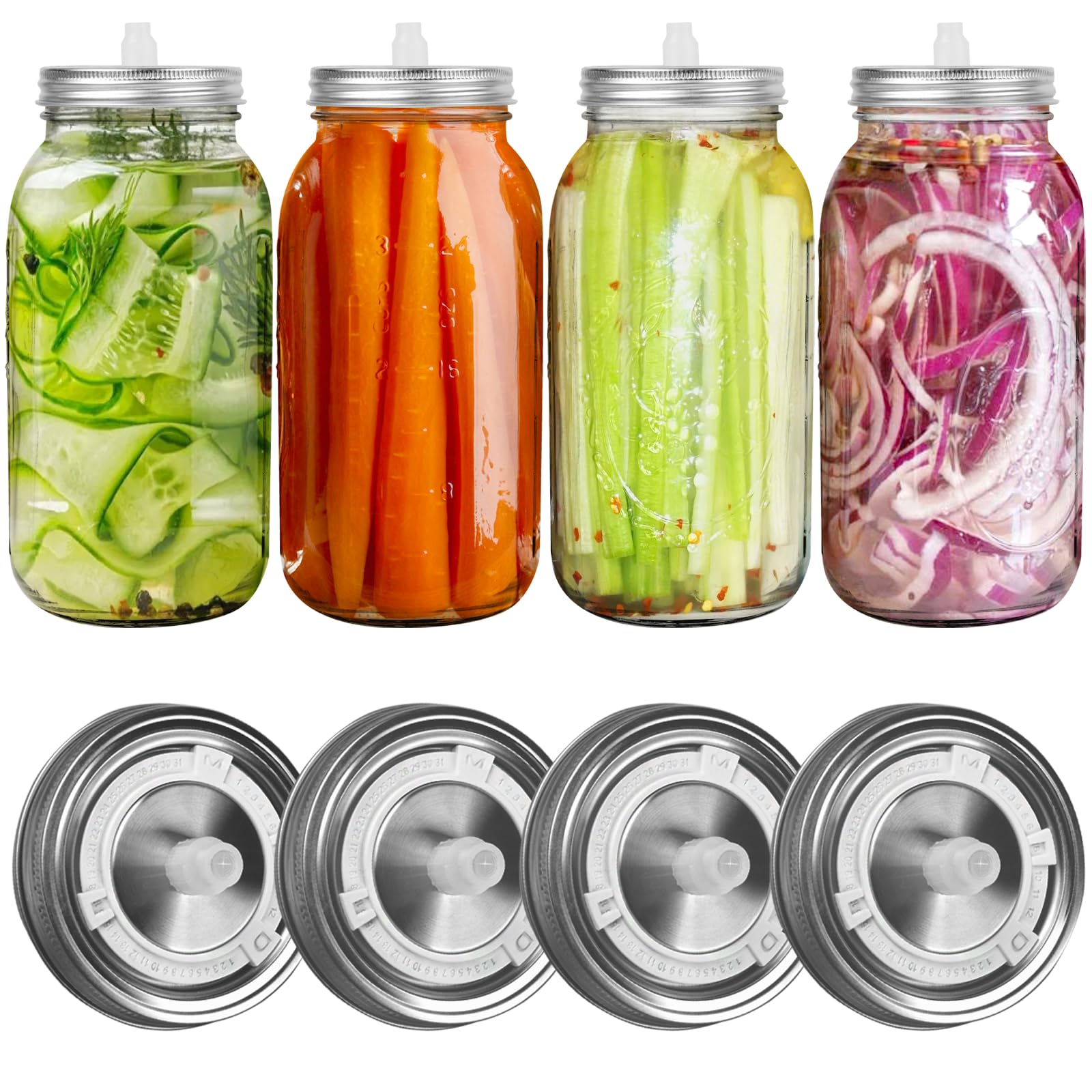 Hiiozlam tapas fermentación para boca ancha 86mm con ajuste seguro.