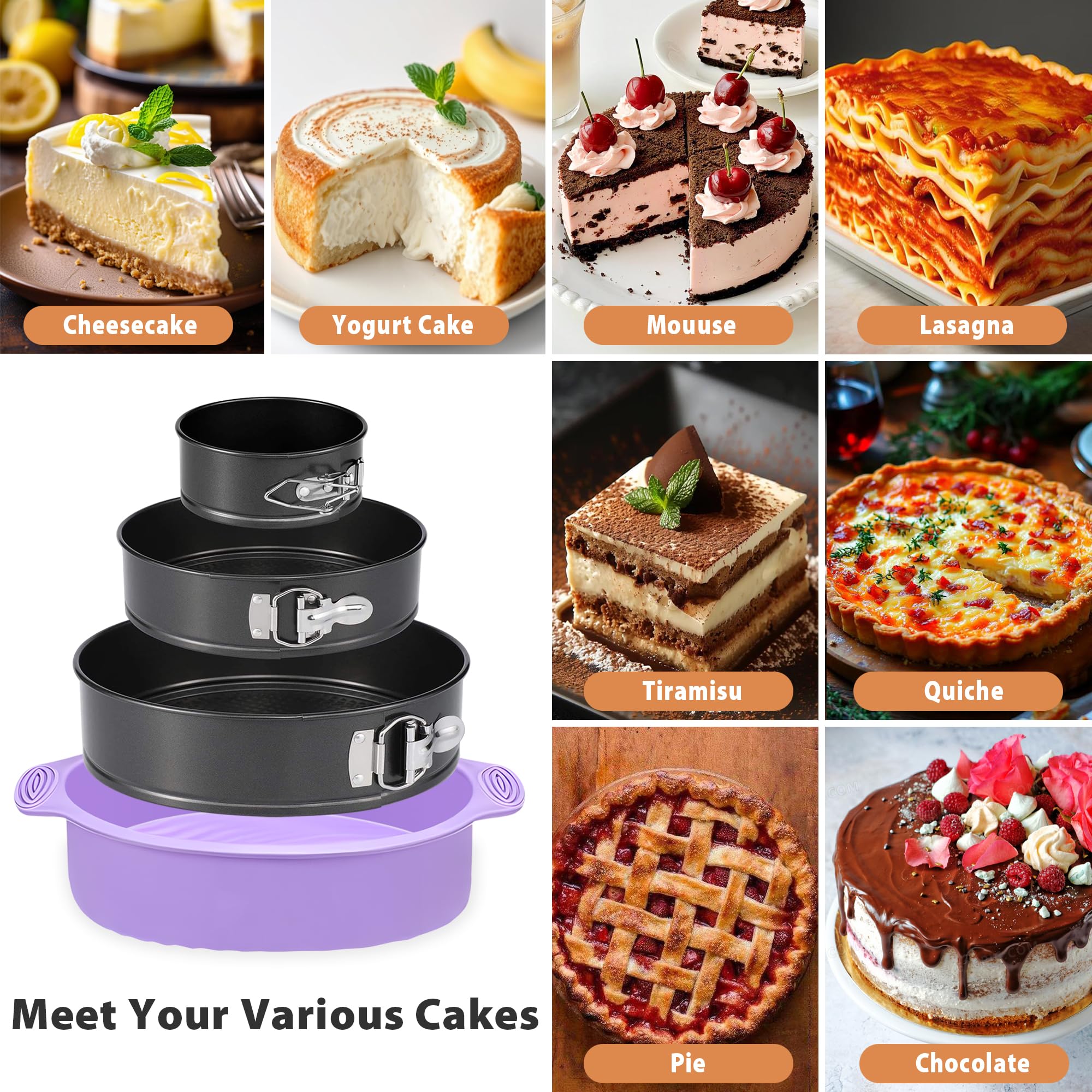 Versátil para pasteles y postres caseros con Hikolvol