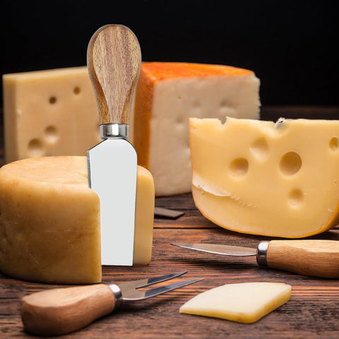 Hilislog cuchillo pala mini para queso duro, corte preciso en porciones uniformes.