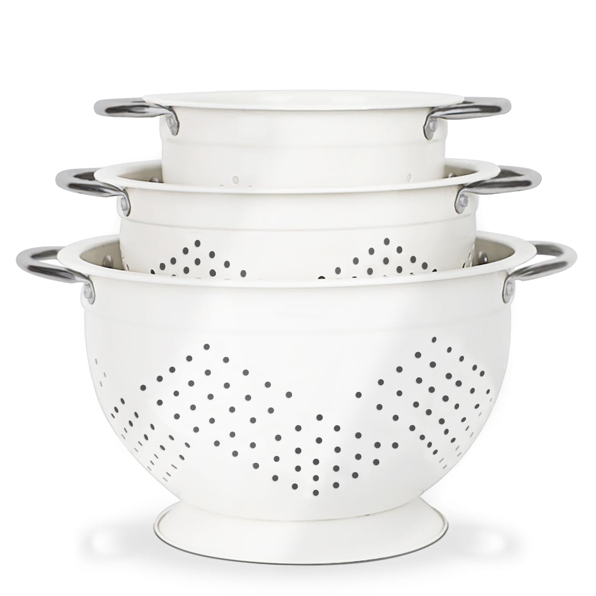 Hillbond conjunto de coladores 1.5 Qt para escurrir pasta con facilidad.