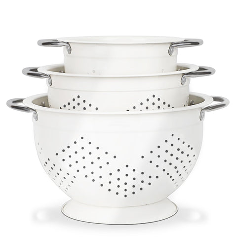 Hillbond conjunto de coladores 1.5 Qt para escurrir pasta con facilidad.