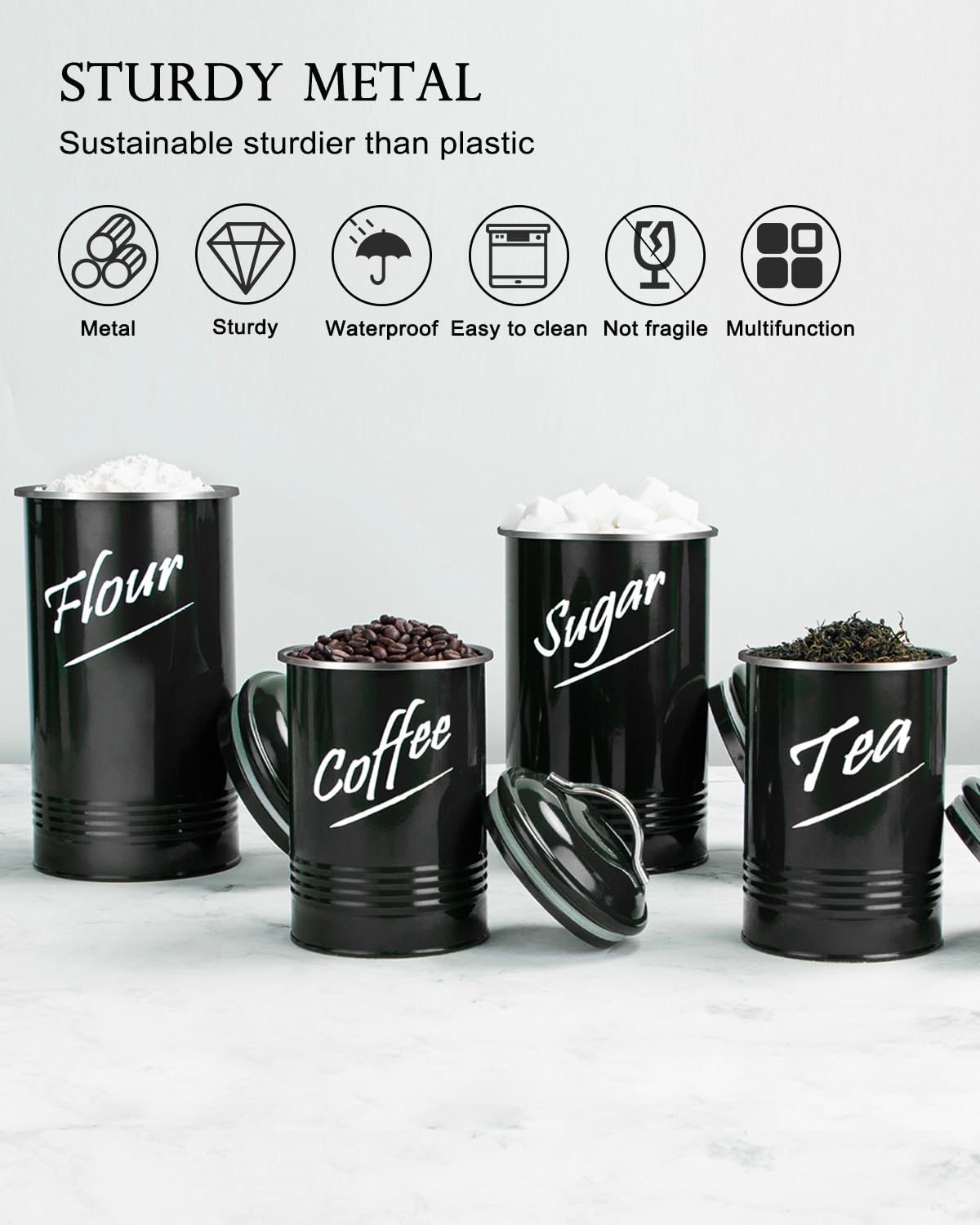 Hillbond contenedores de café con sello de silicona para conservar aroma.