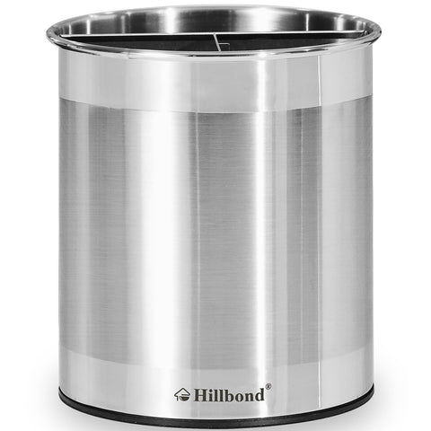 Hillbond porta utensilios en acero inoxidable extra grande para mantener utensilios a mano durante la cocción