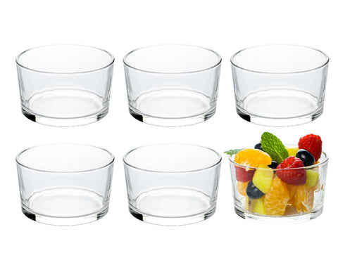 HillSpring cuenco pequeño de vidrio claro para salsas y aperitivos.