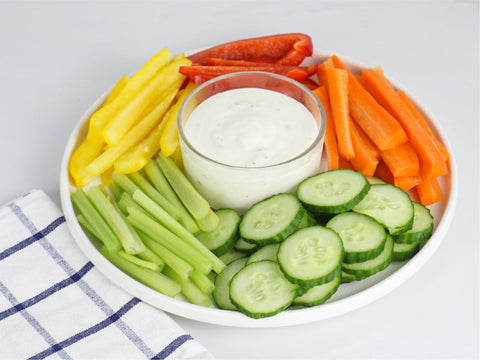 HillSpring porciones de vidrio claro para ingredientes pequeños durante la preparación.