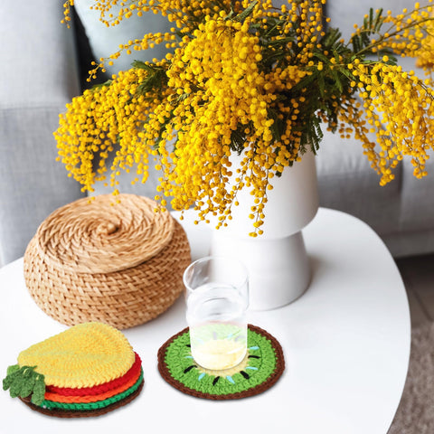 Hillsuren posavasos manzana: diseño alegre para la mesa