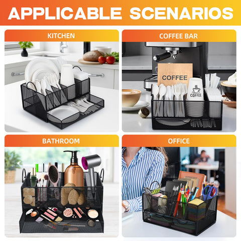 Himake organizador de platos de papel, asa portátil, ideal para transporte y picnic.