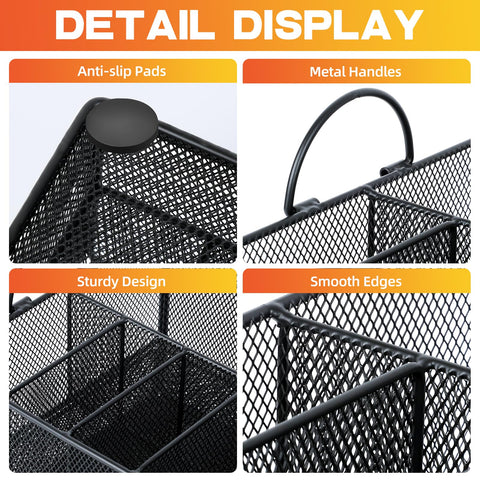 Himake organizador de platos de papel, seis compartimentos, fácil acceso a platos, cubiertos y servilletas.