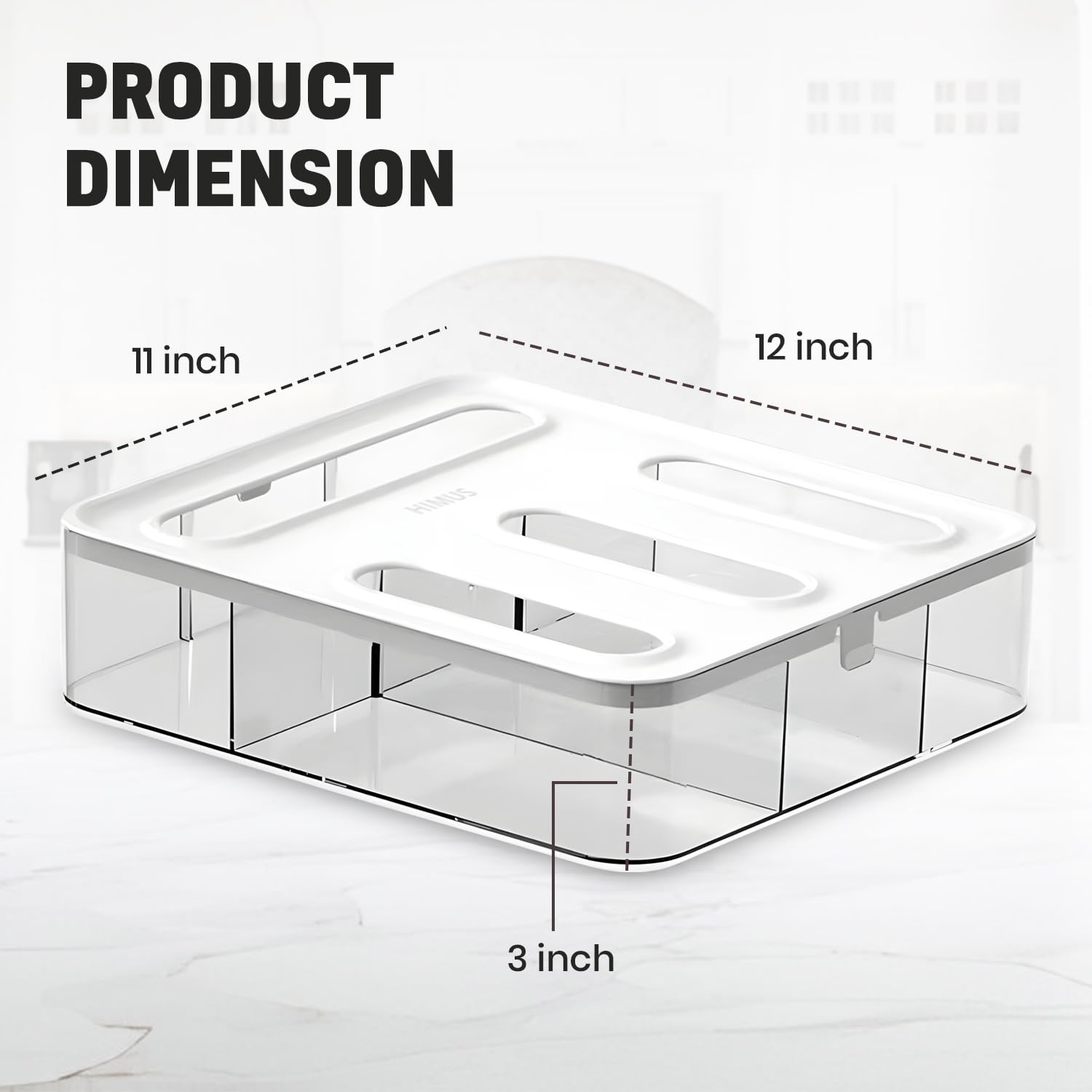 HIMUS Organizador para pared con ganchos, ahorro de espacio.