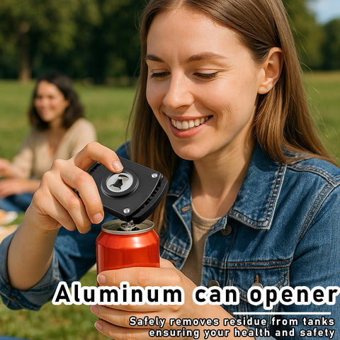 Hinbkenla abre-botellas en el centro para usar con botellas.