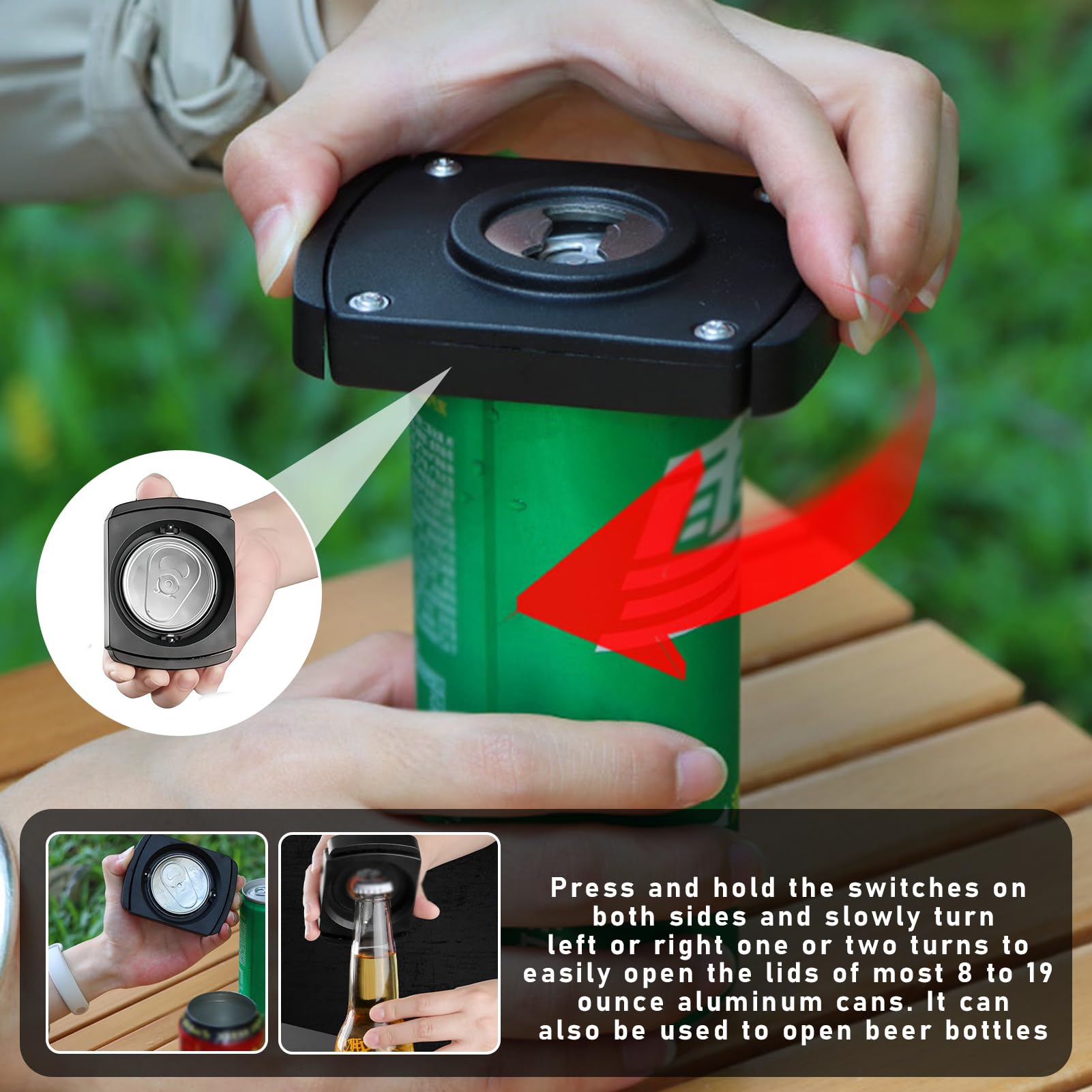 Hinbkenla materiales ABS y acero inoxidable para durabilidad diaria.