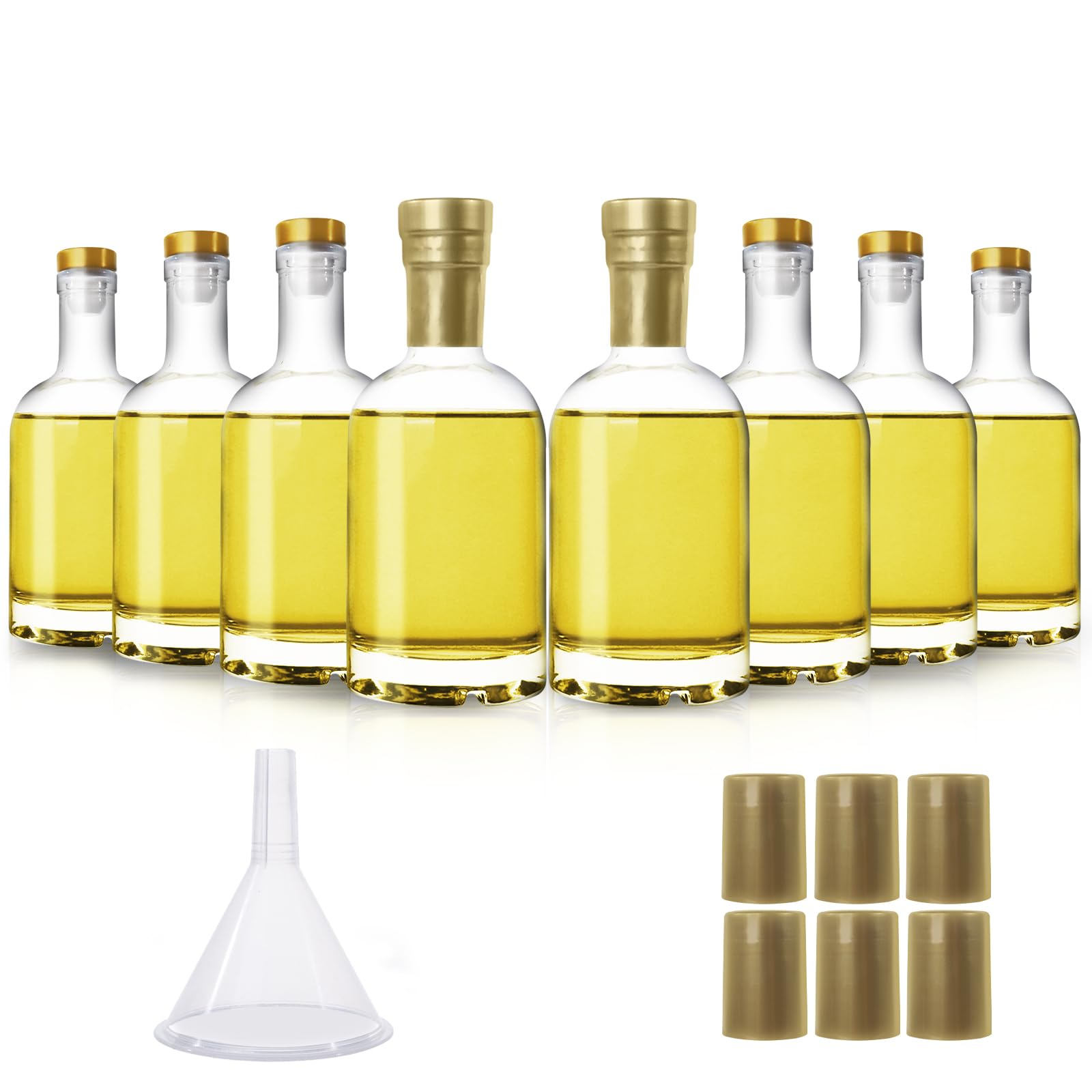 Botellas Hingwah de 375 ml con corcho, ideales para bebidas y decoración.
