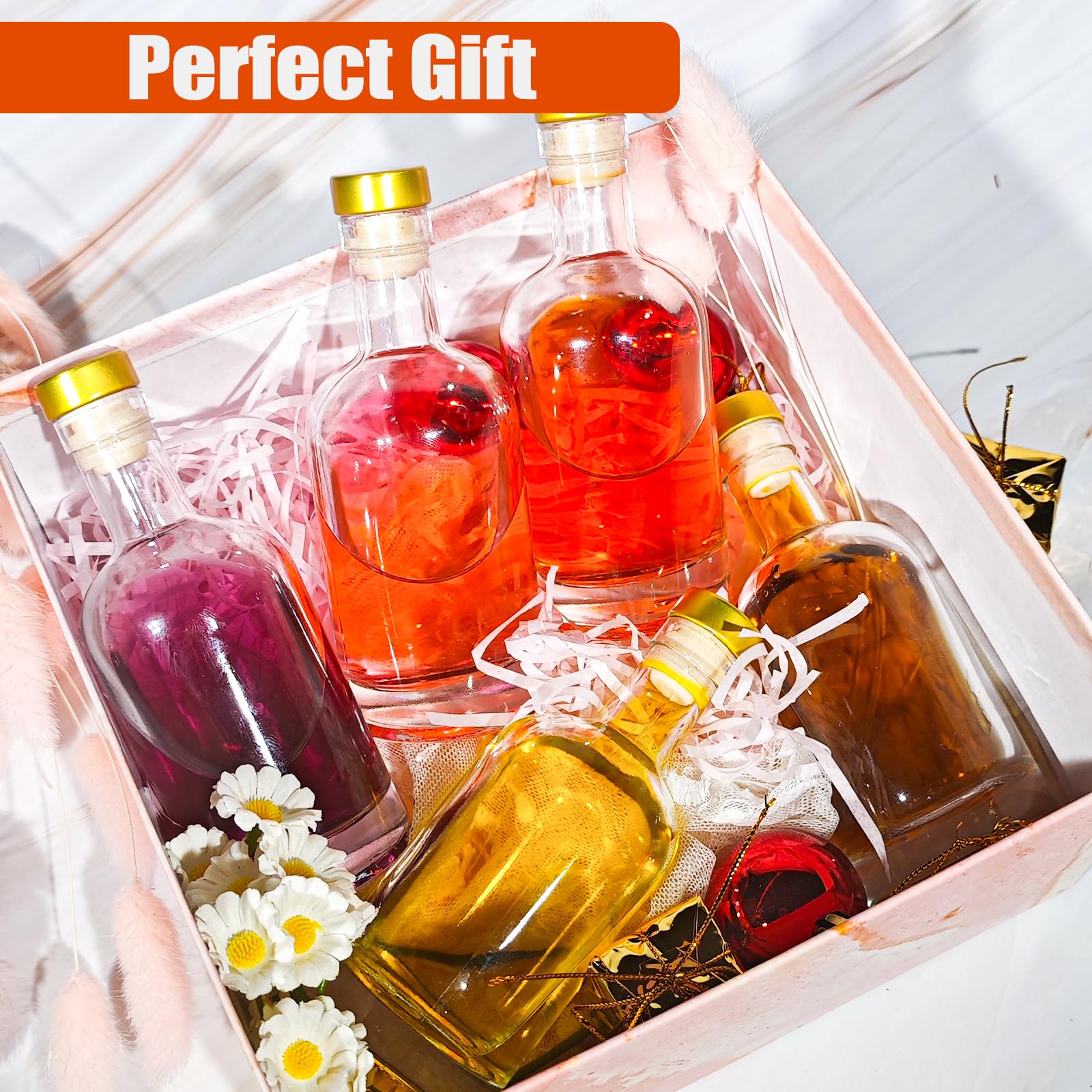 Juego de 12 botellas de vidrio HINGWAH para regalos o eventos.